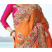 Hue of Orange Beautiful Embroidered Saree Hue of Orange Beautiful Embroidered Saree